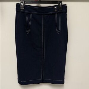Banana Republic Dark Blue Pencil Skirt